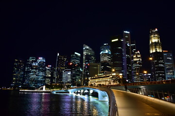 Obraz premium city skyline at night