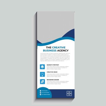 Corporate Roll Up Banner standee template design Layout