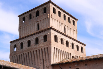 Fototapeta premium medieval castle of Torrechiara Parma Italy