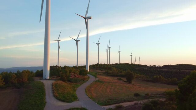 Can Rubi&oacute; wind farm in Igualada, Barcelona