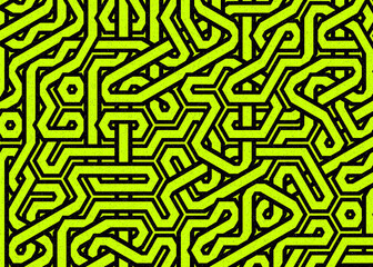 Colour Hexagon Tile Connection art background design illustration