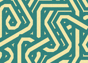 Colour Hexagon Tile Connection art background design illustration