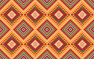 Geometric ethnic oriental ikat pattern traditional Design for background,fabric,wrapping,clothing,wallpaper,Batik,carpet,embroidery style.	