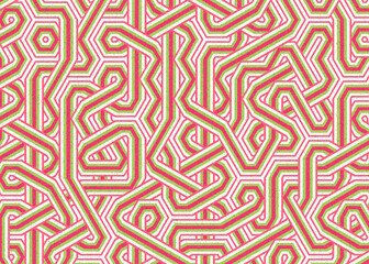 Colour Hexagon Tile Connection art background design illustration