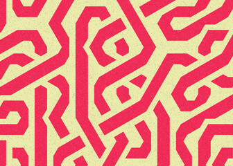 Colour Hexagon Tile Connection art background design illustration