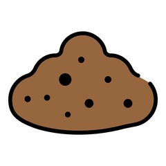 Humus icon. Outline humus vector icon color flat isolated