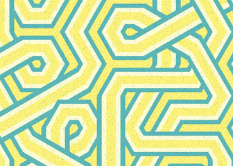 Colour Hexagon Tile Connection art background design illustration