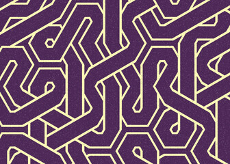 Colour Hexagon Tile Connection art background design illustration