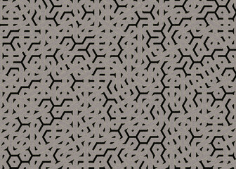 Colour Hexagon Tile Connection art background design illustration