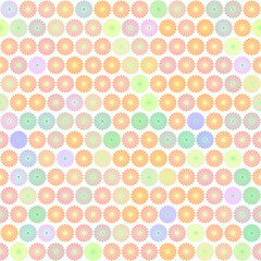 シームレスな菊の和柄イラスト素材