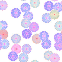 シームレスな菊の和柄イラスト素材