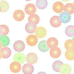 シームレスな菊の和柄イラスト素材
