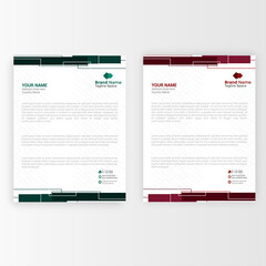 Abstract Letterhead Design. Modern Business Letterhead Design. Creative Template Design. Letterhead Bundle. Corporate Letterhead Design.