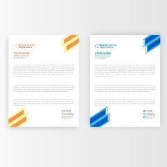 Abstract Letterhead Design. Modern Business Letterhead Design. Creative Template Design. Letterhead Bundle. Corporate Letterhead Design.