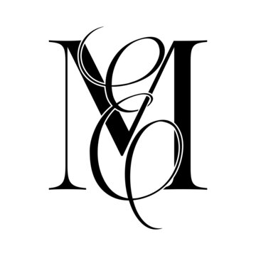 me, em, monogram logo. Calligraphic signature icon. Wedding Logo Monogram. modern monogram symbol. Couples logo for wedding