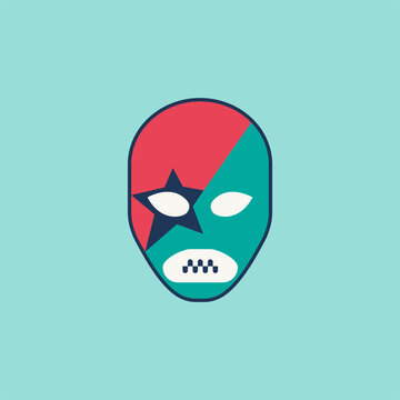 Lucha Libre Mask Illustration.