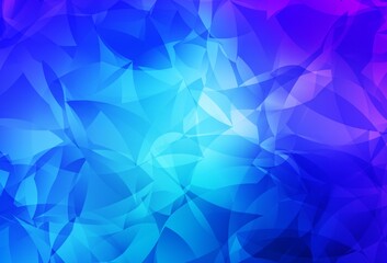 Fototapeta premium Light Pink, Blue vector triangle mosaic background.