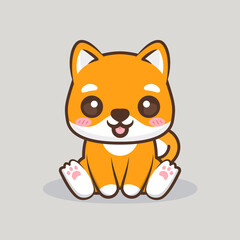 cute happy playful shiba inu poses