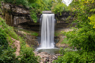 Fototapeta na wymiar Minnehaha Falls in Minneapolis 