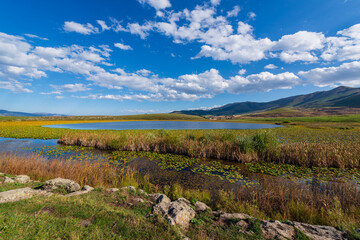 Amazing view of Urasar lake in Armenia