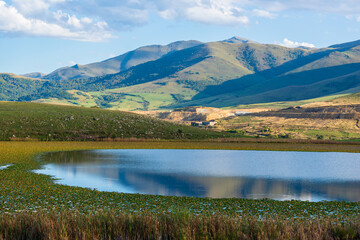 Fototapeta na wymiar Amazing view of Urasar lake in Armenia