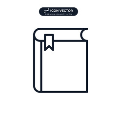 book icon symbol template for graphic and web design collection logo vector illustration