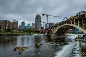 Saint Anthony Falls at Dusk