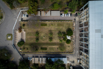 The great fire that destroyed the National Museum in Quinta da Boa Vista completes 3 years of work. Brazil. drone photo