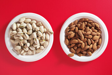 Pistachio and almonds