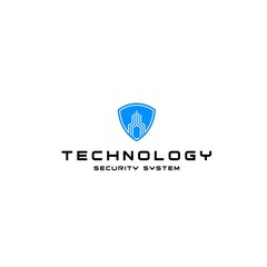 Modern Technology and Security Logo Design with Owl Shield and Digital Protection Elements for Cyber Defense and Privacy