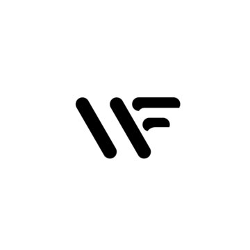 creative WF FW initial logo design vector template