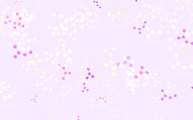 Light Pink, Yellow vector backdrop with artificial intelligence data.