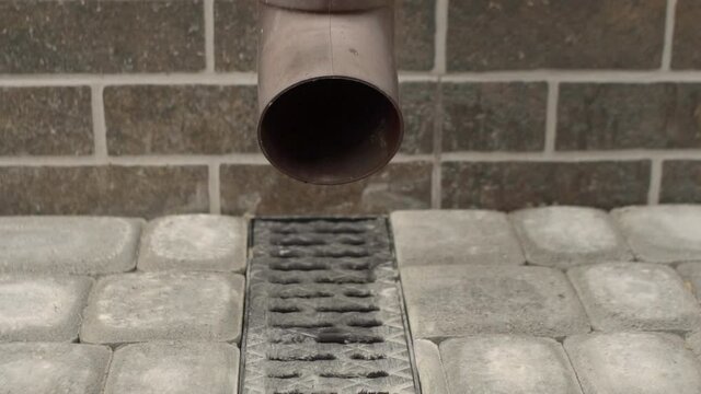 Storm Drain For Rain And Ground Water From Impervious Surfaces