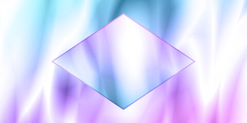 diamond shape on soft blue purple pink white tie dye, background with copy space