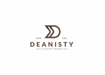 Letter D logo design template
