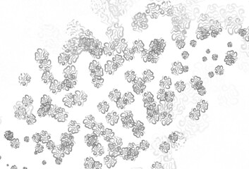 Light Gray vector background with abstract shapes.