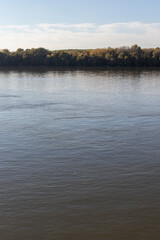 Costal street at the center of city of Ruse, Bulgaria