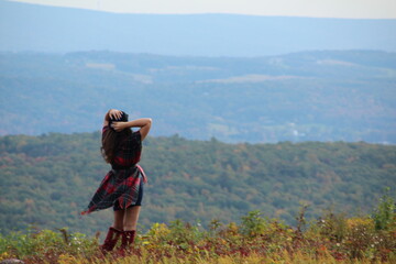 woman enjoying the view
