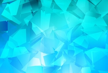 Obraz premium Light BLUE vector abstract mosaic background.