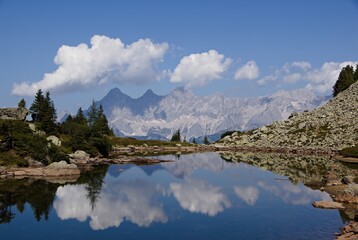 Spiegelsee, Österreich, Ramsau, Berge, Dachstein , See