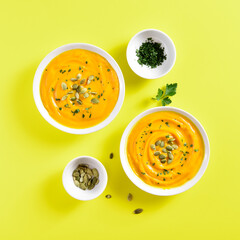 Pumpkin puree in bowl