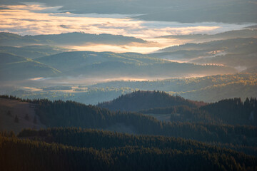 Fototapeta premium Beautiful image of Ciucas Montains