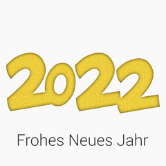 frohes neues Jahr 2022 Herz
