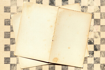 Close-up of old pages of book, copy space