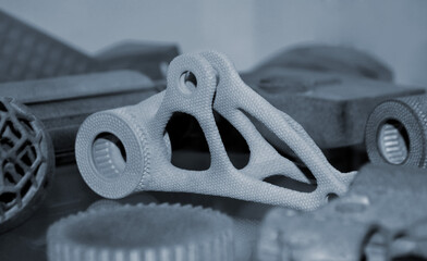 Object printed on 3D printer from polyamide powder or thermoplastic