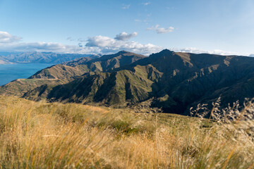Morning view from Grandview Mountain Track, Wanaka, New Zealand