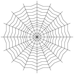 Obraz premium Spider web. Isolated spider web.