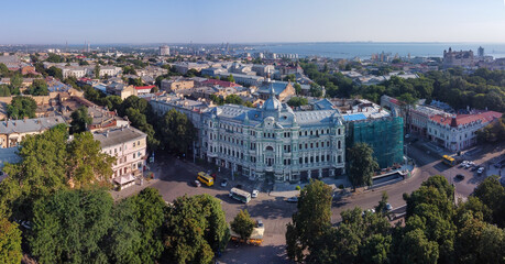 Fototapeta premium odessa ukraine sadovaya street russov house