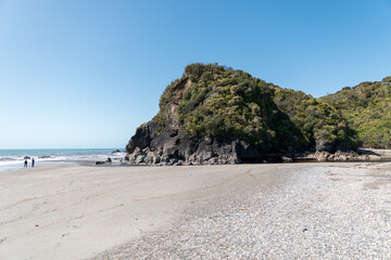 Obraz premium Ship Creek, Haast, West Coast, Tauparikaka Marine Reserve,New Zealand