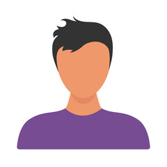 User icon. Vector icon isolated on white background.